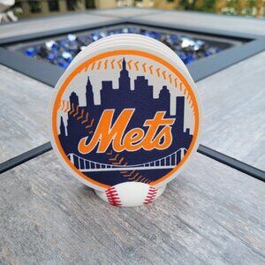 New York Mets Coaster Set - 3D Printed - (Set of 4)